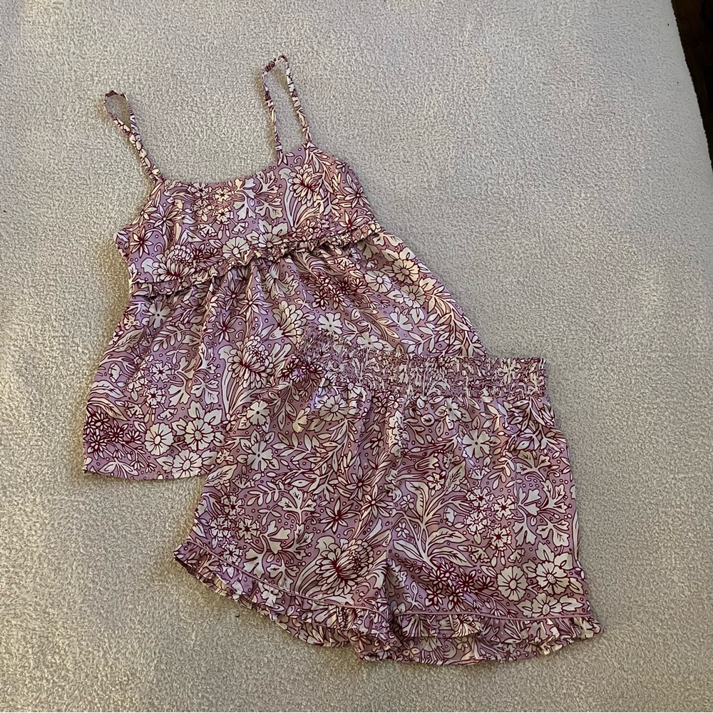 Floral Print Women's Pajama Set